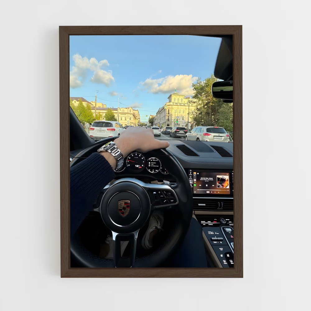 Poster Pilote Urbain – affiche Porsche (vue 5)